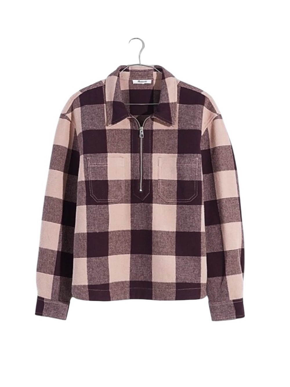 Madewell Waffle Half-zip Popover Shirt Size XS - Picture 10 of 12